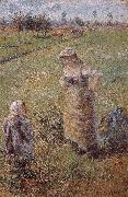 Camille Pissarro woman with children Spain oil painting artist